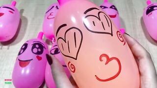 PINK BALLOONS | Making Slime With Funny Balloons GLOSSY SLIME | ASMR Slime Videos #1832