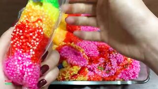 Making Crunchy Foam Slime With Mini Gold Piping Bags | GLOSSY SLIME | ASMR Slime Videos #1821