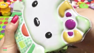 RELAXING PIPING BAG | HELLO KITTY | Mixing Random Things Into GLOSSY Slime | Satisfying Slime #1801