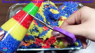 Making Crunchy Foam Slime With Piping Bags Into GLOSSY SLIME || ASMR Slime Videos #1763