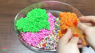 Making Crunchy Foam Slime With Piping Bags | GLOSSY SLIME | ASMR Slime Videos #1752
