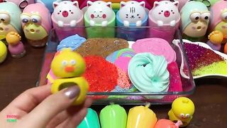 RELAXING WITH PIPING BAG| ASMR SLIME| Mixing Random Things Into GLOSSY Slime| Satisfying Slime #1744