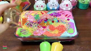 RELAXING WITH PIPING BAG| ASMR SLIME| Mixing Random Things Into GLOSSY Slime| Satisfying Slime #1744
