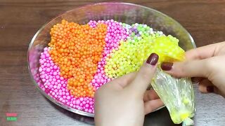 Making Crunchy Foam Slime With Piping Bags | GLOSSY SLIME | ASMR Slime Videos #1728