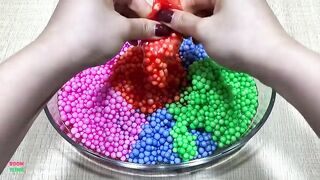 Making Crunchy Foam Slime With Piping Bags | GLOSSY SLIME | ASMR Slime Videos #1696