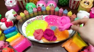 FESTIVAL RAINBOW | ASMR SLIME| Mixing Random Things Into GLOSSY Slime |Satisfying Slime Videos #1695