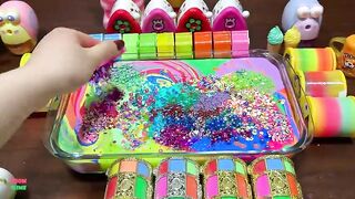 RELAXING WITH PIPING BAG| ASMR SLIME| Mixing Random Things Into GLOSSY Slim | Satisfying Slime #1694