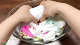 FESTIVAL COLORS | ASMR SLIME | Mixing Random Things Into GLOSSY Slime | Satisfying Slime Video #1689