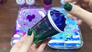 PURPLE VS BLUE | ASMR SLIME | Mixing Random Things Into GLOSSY Slime | Satisfying Slime Videos #1674