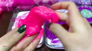 PURPLE VS PINK | ASMR SLIME | Mixing Random Things Into GLOSSY Slime | Satisfying Slime Videos #1668