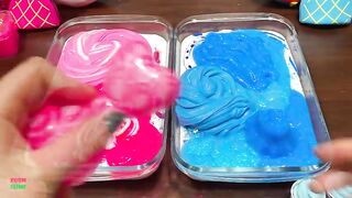 SPECIAL PINK AND BLUE SLIME - Mixing Random Things Into GLOSSY Slime ! Satisfying Slime Videos #1598
