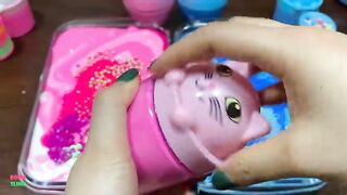SPECIAL PINK AND BLUE PIPING - Mixing Random Things Into GLOSSY Slime ! Satisfying Slime Video #1590
