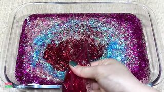 SPECIAL SERIES - Making GLITTER Slime With GALAXY Piping Bags ! Satisfying Slime Videos #1585
