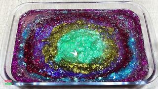 SPECIAL SERIES - Making GLITTER Slime With GALAXY Piping Bags ! Satisfying Slime Videos #1585
