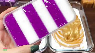 SPECIAL PURPLE AND GOLD - Mixing Random Things Into GLOSSY Slime ! Satisfying Slime Videos #1581