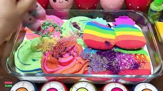 SPECIAL PINEAPPLE - Mixing Random Things Into GLOSSY Slime ! Satisfying Slime Videos #1573