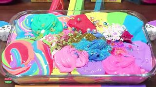 SPECIAL RAINBOW PIPING - Mixing Random Things Into GLOSSY Slime ! Satisfying Slime Videos #1567