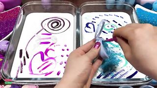 SPECIAL PURPLE AND BLUE - Mixing Random Things Into GLOSSY Slime ! Satisfying Slime Videos #1564