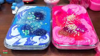 SPECIAL BLUE VS PINK - Mixing Random Things Into GLOSSY Slime ! Satisfying Slime Videos #1558