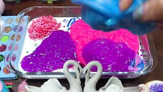 SPECIAL FLAMINGO - Mixing Random Things Into GLOSSY Slime ! Satisfying Slime Videos #1557
