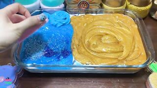 SPECIAL BLUE VS GOLD - Mixing Random Things Into GLOSSY Slime ! Satisfying Slime Videos #1555