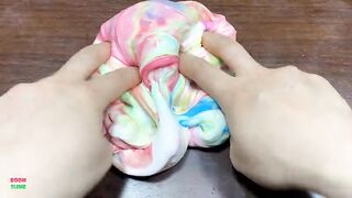 RAINBOW COLOR - Mixing BOW Clay Into GLOSSY Slime ! Satisfying Slime Videos #1545