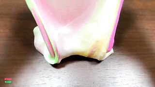 RAINBOW HEART - Mixing Makeup, CLAY and More Into GLOSSY Slime ! Satisfying Slime Videos #1535