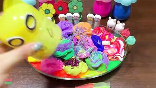 RAINBOW CLAY - Mixing RandomThings Into GLOSSY Slime ! Satisfying Slime Videos #1534