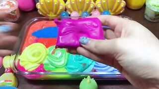 SPECIAL RAINBOW PIPING BAGS - Mixing Random Things Into GLOSSY Slime ! Satisfying Slime Videos #1533