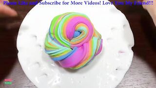 RAINBOW DUCK - Mixing CLAY Into GLOSSY Slime ! Satisfying Slime Videos #1532