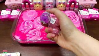 SPECIAL PINK PIPING BAGS - Mixing Makeup & Clay and MORE Into GLOSSY Slime ! Satisfying Slime # 1530