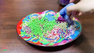 SPECIAL RAINBOW PIPING BAGS - Mixing Random Things Into GLOSSY Slime ! Satisfying Slime Videos #1528