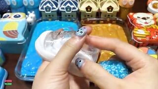 BLUE Vs GOLD - Mixing Makeup, CLAY and MORE Into GLOSSY Slime ! Satisfying Slime Videos #1527