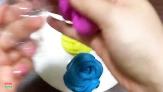 SERIES MINI PIPING BAGS CLAY - Mixing CLAY Into GLOSSY Slime ! Satisfying Slime Videos #1526