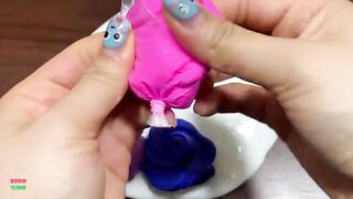 Mixing MINI PIPING BAGS CLAY Into GLOSSY Slime ! Satisfying Slime Videos #1520