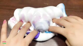 Mixing MINI PIPING BAGS CLAY Into GLOSSY Slime ! Satisfying Slime Videos #1520