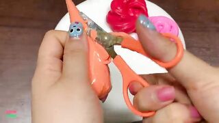 Mixing RAINBOW PIPING BAGS CLAY Into GLOSSY Slime ! Satisfying Slime Videos #1517