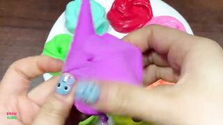 Mixing RAINBOW PIPING BAGS CLAY Into GLOSSY Slime ! Satisfying Slime Videos #1517