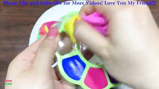 MINI SHOW - Mixing FLOWER CLAY Into GLOSSY Slime ! Satisfying Slime Videos #1511