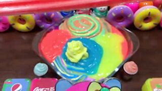 HELLO KITTY - Mixing RandomThings Into GLOSSY Slime ! Satisfying Slime Videos #1507