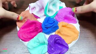 MINI SHOW - Mixing PIPING BAGS CLAY Into GLOSSY Slime ! Satisfying Slime Videos #1505