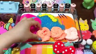 RAINBOW KITTY - Mixing RandomThings Into GLOSSY Slime ! Satisfying Slime Videos #1504