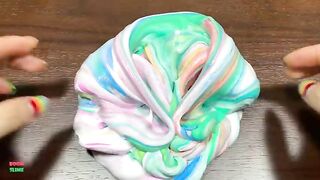 MINI SHOW - Mixing HEART CLAY Into GLOSSY Slime ! Satisfying Slime Videos #1502