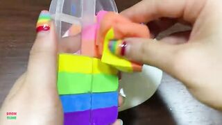 MINI SHOW - Mixing ICE - CREAM CLAY Into GLOSSY Slime ! Satisfying Slime Videos #1496