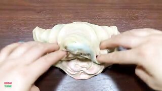 MINI SHOW - Mixing TEDDY CLAY Into GLOSSY Slime ! Satisfying Slime Videos #1490