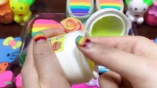 SPECIAL HELLO KITTY -Mixing Random Things Into FOAM Slime ! Satisfying Slime Videos #1485
