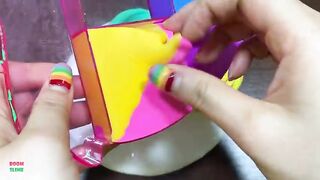 MINI SHOW - Mixing RAINBOW CHESTNUT CLAY Into GLOSSY Slime ! Satisfying Slime Videos #1484