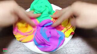 MINI SHOW - Mixing RAINBOW CHESTNUT CLAY Into GLOSSY Slime ! Satisfying Slime Videos #1484
