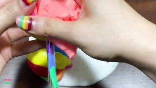 MINI SHOW - Mixing CLAY Into GLOSSY Slime ! Satisfying Slime Videos #1482