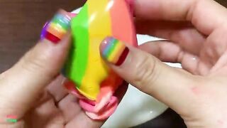 MINI SHOW - Mixing CLAY Into GLOSSY Slime ! Satisfying Slime Videos #1476